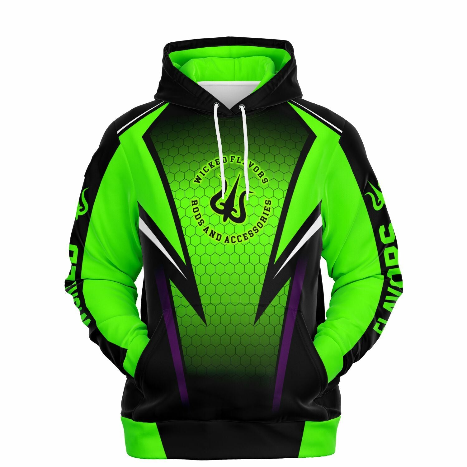 neon green hoodie