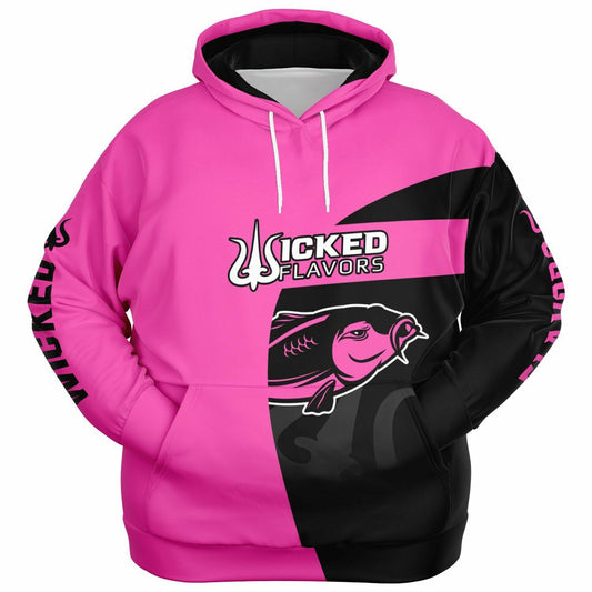 2XL PINK AND BLACK HOODIE