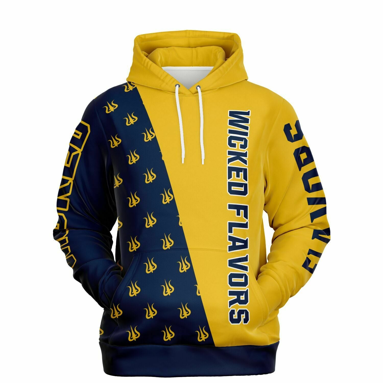 HOODIE BLUE AND GOLD