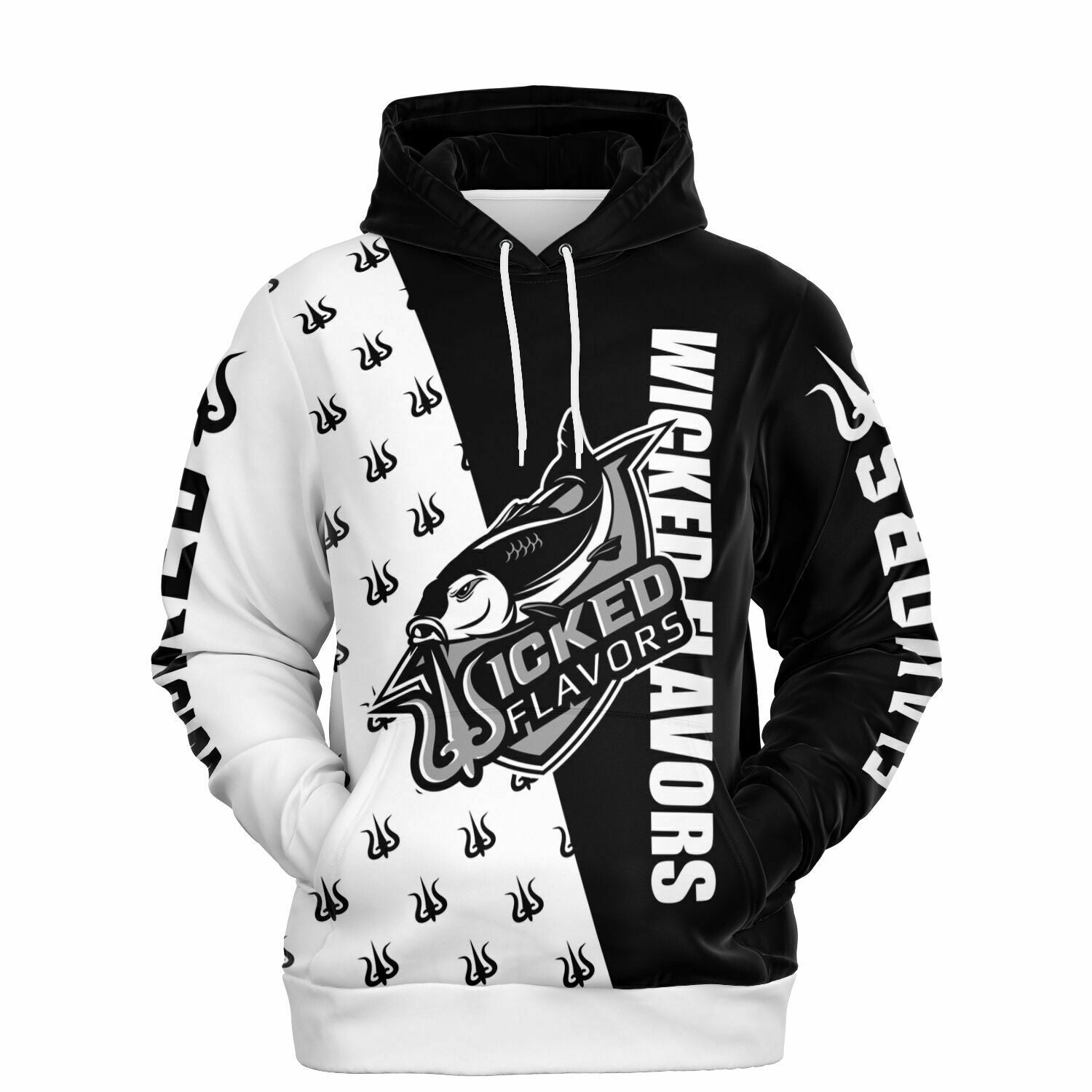 HOODIE BLACK AND WHITE